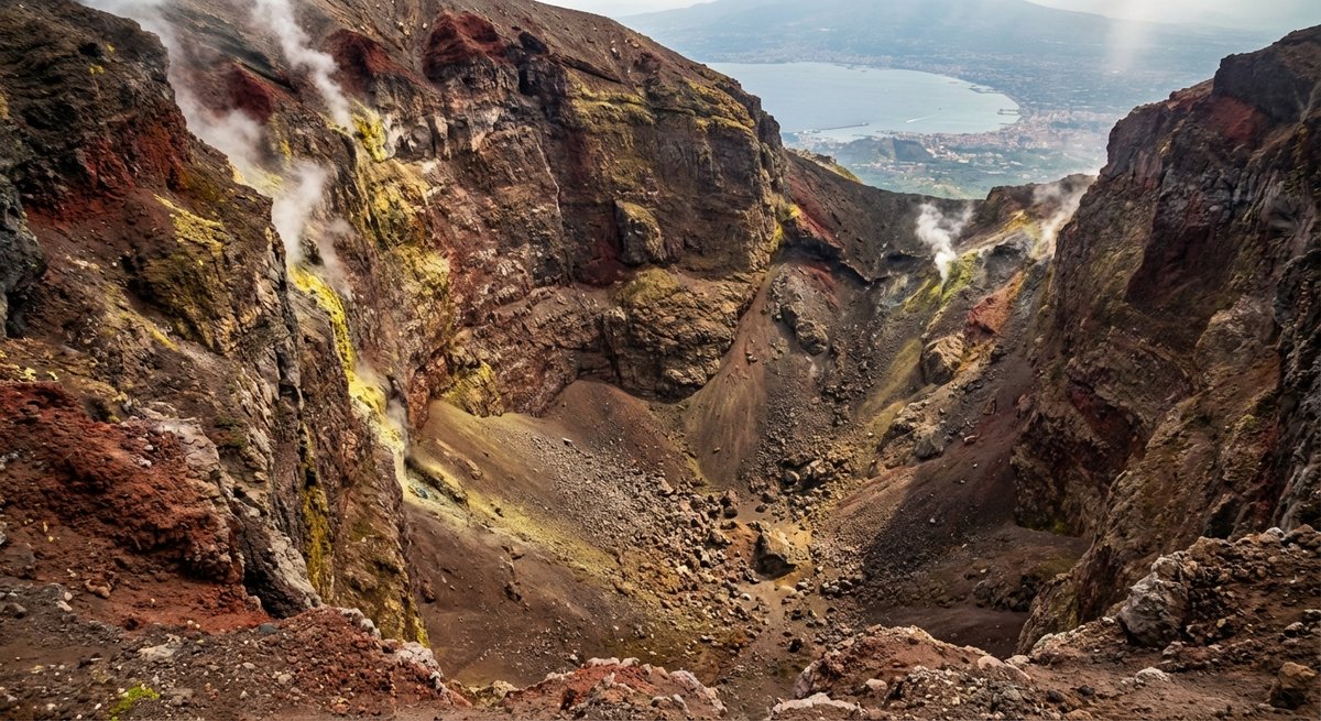 Billet cratère Vésuve