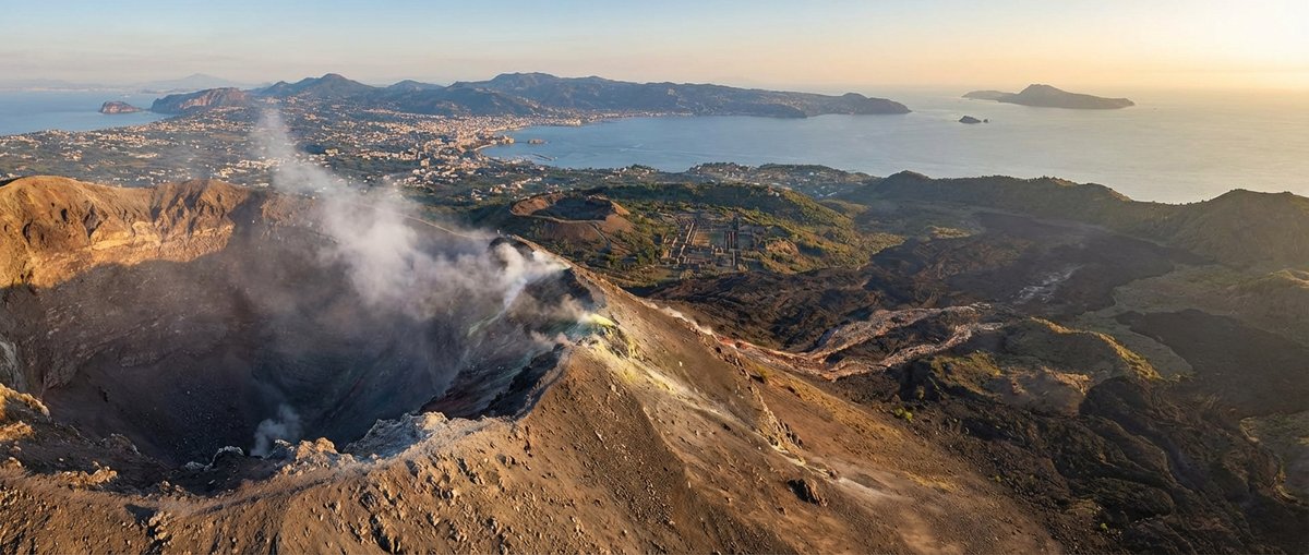 Vue panoramique du Vésuve