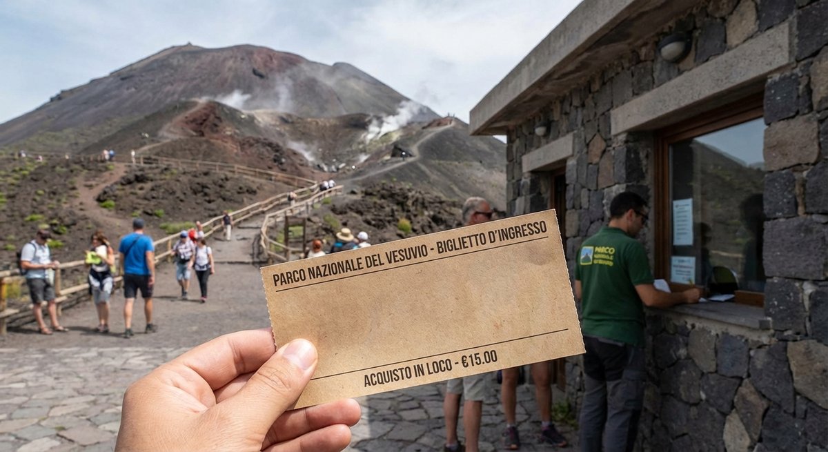 Billet Vésuve sur place